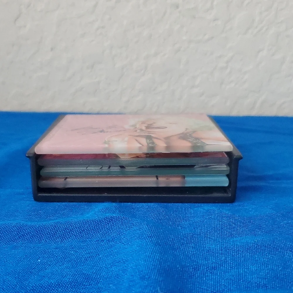 VTG Marilyn Monroe Coaster Set with holder
